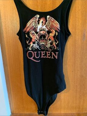 Divided Black Queen Graphic Bodysuit